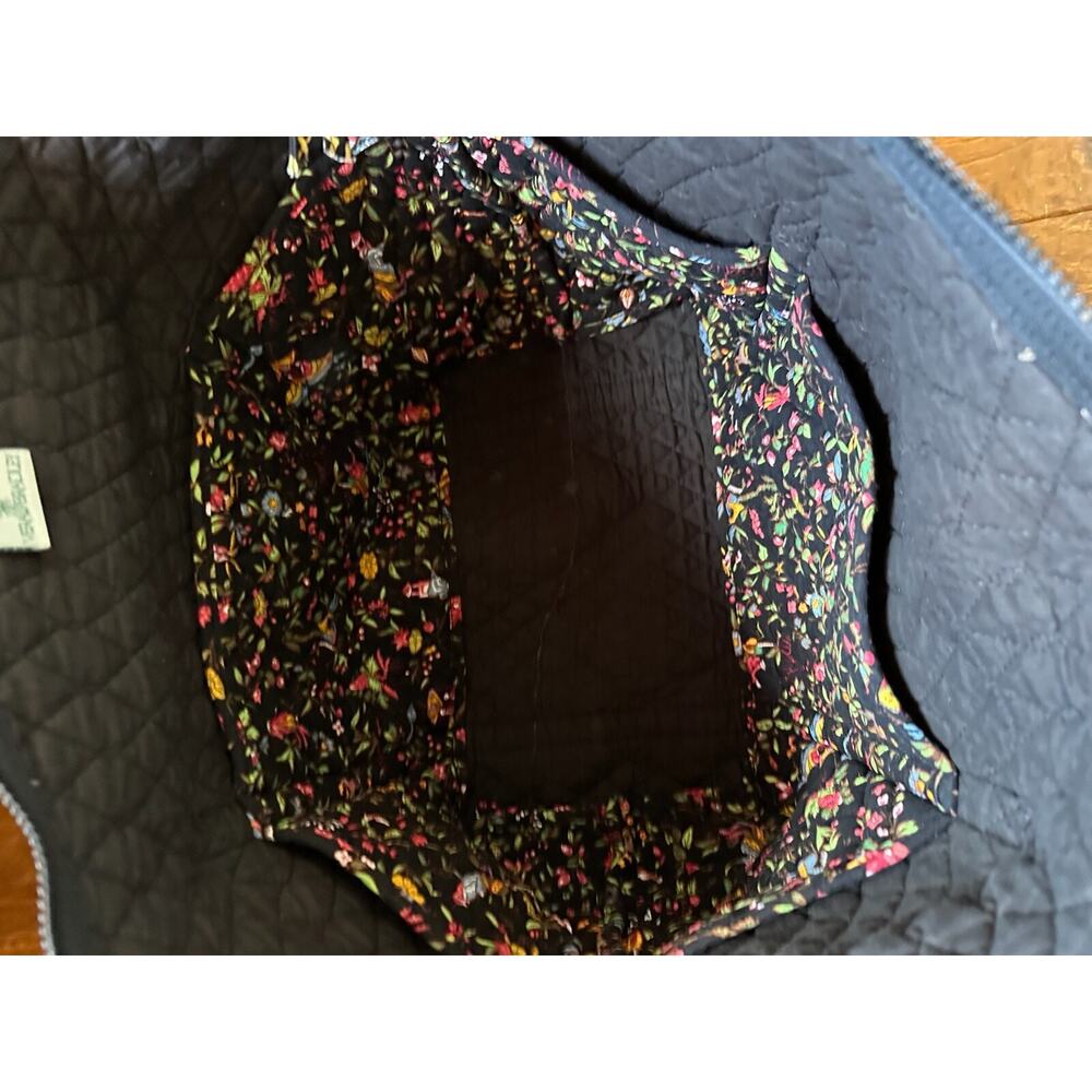 Vtg Vera Bradley Original Ming Fall 2001 Large Black Bag Asian Floral Retired - Picture 14 of 16